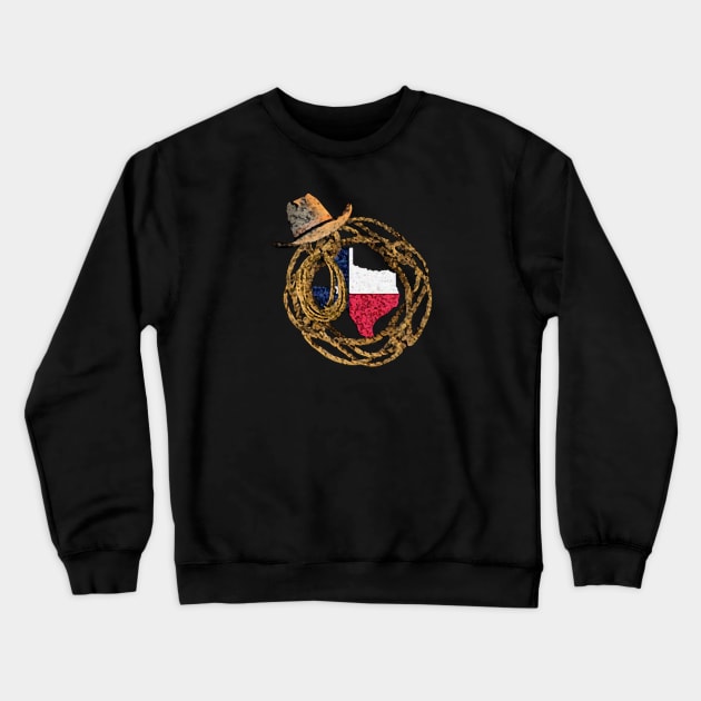 Texas Rodeo Crewneck Sweatshirt by Moses77